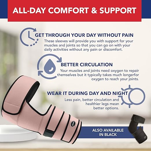 Dr. Arthritis Sciatica Hip Brace with Adjustable Thigh Compression, Hip Stabilizer for Walking, Sports & Daily Comfort, Sciatica Pain Relief Devices for Joint Stability & Injury Recovery (Pink, L/XL)