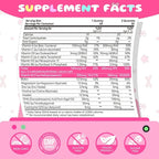 Kids Methylated Multivitamin Chewable Gummies, MTHFR Supplement with L Methylfolate, Magnesium, Biotin, Choline, Inositol, DHA, TMG & Coq 10, Immune & Brain Support, Strawberry Flavor, 60 Ct