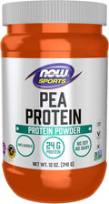 NOW Foods Sports Nutrition, Pea Protein 24 g, Easily Digested, Unflavored Powder, 12-Ounce