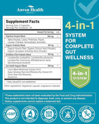 800mg Digestive Enzymes for Men and Women with Probiotics & Prebiotics, 8 Key Enzymes, Protease, Amylase & Lipase | 180 Capsules - A 60-Day Supply for Bloating & Gas Relief - Non-GMO