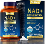 resveratrol Supplement for Energy & Skin - Anti-Aging Booster with resveratrol - Supports Cellular Health & Focus - 120 Capsules
