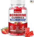 Haohan Berberine Gummies, 1500mg High Potency Berberine HCl, Ceylon Cinnamon, Milk Thistle, Immune System & Metabolism Support, Vegan, Strawberry Flavor, 60 Count