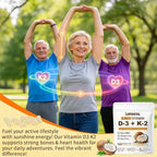 2-in-1 Vitamin D3 K2 Supplement Softgel, Vitamin D3 10000 IU and Vitamin K2 200 mcg, K2 MK7 with D3 Vitamin Supplement Support Immune, Heart, Joint, Teeth & Bone Health