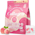 Collagen Gummies for Women, Hydrolyzed Collagen Peptides Type I, II, III, V, X, 0 Sugar - Collagen Gummies for Skin, Wrinkles, Hair, Nails, Digestive & Immune Health, 60 Days Supply