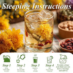 WT WEETEE Dandelion Wolfberry Tea Bags 200g 60-80 Cup, 7 Natural Herbal Ingredients Goji Berry Chrysanthemum Cassia Seed, Wolfberry & Dandelion Herbal Tea