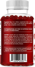 Vitamatic Vitamin B Complex Gummies with Vitamin C & Inositol - Natural Strawberry Flavor - 60 Gummies (3 Bottles)