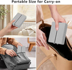 FYY 2 Pcs Daily Pill Organizer, 7 Compartments Portable Pill Case Travel Pill Organizer,[Folding Design] Pill Box for Purse Pocket to Hold Vitamins,Cod Liver Oil,Supplements and Medication-Grey