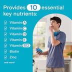 One A Day Teen Boy’s Daily Essentials Multivitamin Gummies, Teen Boy Vitamins with Vitamin C, Vitamin D, Bone Health, Immune Health, Raspberry Natural Flavor, 120 Gummies
