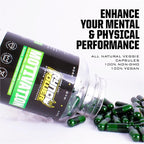 Ryno Power Motivation Pre-Workout Focus Energy Supplement Capsules (30 Servings)