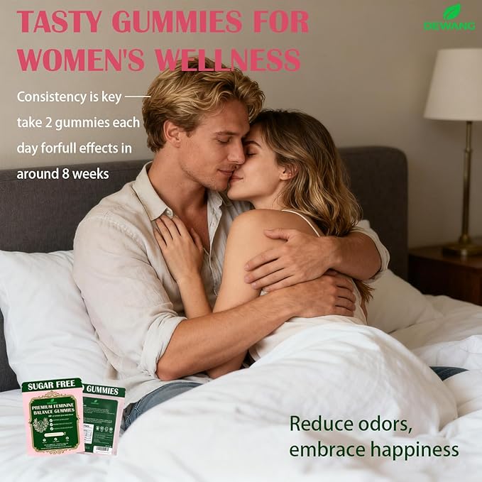 DEWANG Premium Feminine Balance Gummies for Women’s - Immune Support& PH Balance - Vegan, Gluten-Free - Grapes Flavor, 90 Count 45 Servings (Pineapple)
