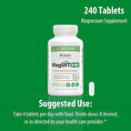 Jigsaw Health MagSRT (B-Free) | Premium, Organic, Slow Release Magnesium Supplement | Active, Bioavailable Magnesium Malate Tablets | 240 Tablets | 60 Servings