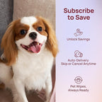 HICC PET Wipes for Dogs and Cats, Vet-Recommended Pets Cleaning Wipes, Deodorizing Hydrating, Nourishes Smoothes Fur, Fermented Coconut Oil Grooming Paws Body and Butt, Horse Skin Coat, Rose, 100pcs