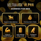 Alpha Shilajit Gummies, Pure Himalayan Shilajit for Men, Tongkat Ali, Ashwagandha KSM 66, Advanced VeltrAbsorb™, 76%+ Fulvic Acid & 92+Trace Minerals, Vegan Sugar-Free