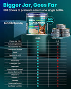 NAD+ Glucosamine for Dogs Hip and Joint Supplement - 300 Soft Chews - Advanced Mobility Support with MSM, Chondroitin, Resveratrol & CoQ10 - Healthy Aging & Vitality