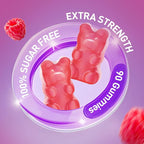 Potassium Magnesium Gummies 1200 mg for Adults Sugar-Free High Absorption Magnesium Glycinate Supplement,Supports Leg Cramps,Muscle,Heart Health,Non-GMO Magnesium Gummy Raspberry Flavor 90 Count