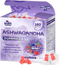 3000mg Ashwagandha Gummies for Women & Men, 180 Count | Extra Strength Ashwagandha Supplement for Stress, Relaxation & Immune Support | Magnesium, Rhodiola, L-Theanine, D3 | Sugar Free Mixed Berry