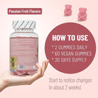 Skin Whitening Gummies, with Glutathione, Collagen and Bioth, Hydrated Youthful Skin, Glow and Spots Fading, Anti-Aging, 60 Count
