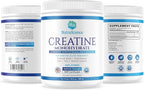 NutraScience Creatine Monohydrate Powder with BioPerine, Supports Lean Muscle Growth and Recovery, 60 Servings, 5000mg Per Serving, Unflavored, GMP sertified, Vegan Friendly, Non GMO
