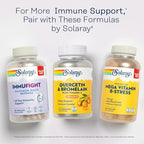 SOLARAY Quercetin with Bromelain and Vitamin C Chewables - Immune Support Supplement - Immune Defense and Heart Health Complex with 1250mg Vit C, Natural Orange Flavor, 60-Day Guarantee, 30 Serv, 90ct