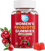 Probiotic for Women Gummies,Feminine Balance Gummies, -1200 Billion Compound, Digestive & Immune Support, Supports Vaginal Health Prebiotics, Natural Cranberry Flavor, Vegan, 60 Gummies