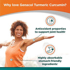 Genacol Turmeric Curcumin, Ultra-Hydrolyzed Collagen Peptides Supplement with Black Pepper Extract (BioPerine), Soothe Your Joints, Enhanced Absorption, 90 Capsules (30-Day Supply)