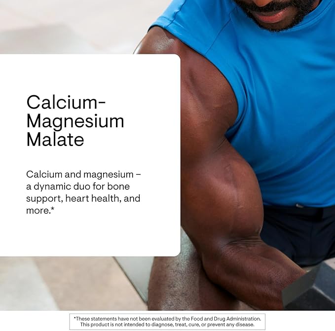 THORNE - Calcium-Magnesium Malate - Optimally Absorbed Magnesium & Calcium Mineral Supplement - Supports Bone, Muscle, Lung & Heart Health* - Third-Party Certified - Dairy & Gluten-Free - 240 Capsules