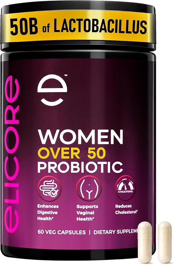 Premium Probiotics for Women 50 Billion CFU - 50B Lactobacillus Bi-Pass Technology - Vaginal & Digestive Probiotics - Non-GMO, Gluten-Free with MAKTREK Tech - 60 Veg Caps (60 Caps (Pack of 1))