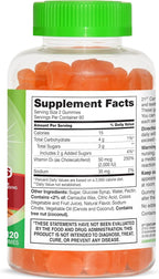 21st Century VitaJoy Daily Vitamin D3 50 mcg (2,000 IU) Gummies, Peach, 120 Count