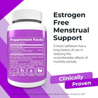CRILA Estrogen Free, Fertility Ovarian Support and Uterine, Healthy Menstrual Cycle Regulation 2 Month Supply I Period Pills for Cramps, Menopause, PMS Relief | Ovarian Support Vitamins for Women