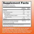 Qunol Zero Sugar Turmeric Gummies, Vegetarian, Gluten Free, 500mg + Qunol Magnesium Gummies 200mg, Vegetarian, 90 Count