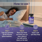 Sleep Gummies No Melatonin - Kids Sleep Gummies with L-Theanine, Magnesium & Herbal Blend, 60 Vegan Sleep aids for Adults, Reduces Nighttime Overthinking
