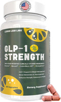 GLP-1 Supplement for Women & Men - Weight Management, Gut Health & Metabolism Support - Promotes Fat Burning & Lean Body Mass - Vegan, Gluten Free, Non-GMO - 60 Count