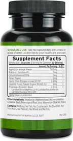 TRIO NUTRITION Apple Cider Vinegar Capsules with Multi-Strain Probiotics - Natural Sugar Free ACV Capsules with The Mother for Gut Health, Immunity, Body Cleanse & Healthy pH - Metabolism Booster*