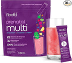 Root'd Prenatal Multivitamin Powder - 25 Vitamins & Minerals with 3x Electrolytes, Folate, Iron, D3 for Mom & Baby, 7 Superfood & Probiotics, Sugar-Free Vitamins & Hydration | 30 Vitamin Drink Packets