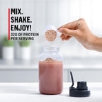 Muscle Milk Genuine Protein Powder, Chocolate, 1.93 Pounds, 13 Servings, 32g Protein, 2g Sugar, Calcium, Vitamins A, C & D, NSF Certified for Sport, Energizing Snack, Packaging May Vary