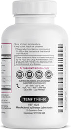 Bronson Women's Probiotic 50 Billion CFU + Prebiotic with Cranberry & D-Mannose – Vaginal Health, Healthy Digestion, Immune Function and Urinary Tract Support, Non-GMO, 60 Vegetarian Capsules