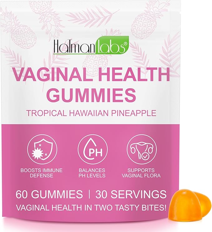 Vaginal Probiotics for Women, Ph Balance Vaginal Probiotics Gummies, Feminine Balance Womens Probiotic Vitamins Supplement,Improve Immune,Promote Vaginal Health - 60 Pineapple Gummies