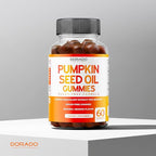 Pumpkin Seed Oil Gummies 4000mg Sugar Free Gummy Supplement with Pumpkin Seed Extract for Adults - Delicious Orange Flavor , Non GMO - Gluten Free , Vegan Supplement & USA Made (60 Capsules)