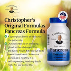 Christopher's Original Formulas Pancreas Formula - Pancreas Cleanse Detox & Repair - Probiotics for Digestive Health - Pack of 5