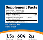 Nutricost Activated Charcoal Powder 2lbs - Food Grade Powder, Toothpaste, Facemask, Odor Control, Vegetarian, Gluten Free, Non-GMO