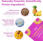 Slippery Kitty Gummies | her Juicy Feminine probiotics Gummies | Support pH Balance & Digestive Health, Slippery Elm for Women | 60 Count | Pineapple Flavor