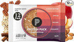 Protein Puck Vegan Plant based Protein Bar – Natural Healthy Snack Bars, 12 Count, 1.34oz Mini, Gluten Free, Dairy Free, No GMO, Kosher – Harvest Moon - Apple, Cinnamon, Pecan, Sport Nutrition
