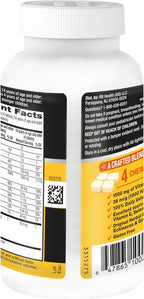 Airborne Citrus Chewable Tablets, 200ct | Immune Support Supplement with 1000mg Vitamin C + Vitamins A, D, E, Zinc,Selenium, & Manganese | Herbal Blend | Gluten Free