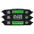 DUDE Wipes Herbal Relief Flushable Wipes - Extra-Large Adult Wet Wipes - 3 Pack (144 Count) - Infused with Soothing Witch Hazel, Geranium Essential Oils, Vitamin E, and Aloe - Septic and Sewer Safe