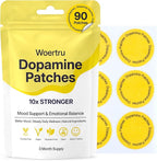 Dopamine Patches Extra Strength – 90 Count Plant-Based Vegan Mood Balance Patch for Men & Women – Supports Dopamine & Serotonin Balance – 3 Months Supply