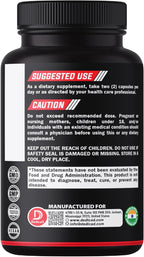 DEDICAD 1000mg Black Cohosh for Menopause Hot Flashes - 240 Capsules for 4-Month Supply - Support for Body Management, Women's Health & Immune System