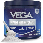 Vega Micronized Creatine Monohydrate Powder, Unflavored – 5g Pure Vegan Creatine for Men & Women, Strength, Performance & Muscle Growth, 100 Servings (17.6 oz)