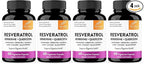 Resveratrol with Berberine Supplement For Gut Health Support | 240 Digestive Capsules For Women & Men | With Green Tea Extract, Star Anise, DGL, Grape Seed, Quercetin | Helps Ease Bloating & Digestion