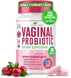 Earth's Pearl Vaginal Probiotics for Women - 15 x More Effective with BIO-Tract®, 3 Billion CFU, Probiotic & Prebiotic Blend, Promotes Healthy Vaginal Odor & pH Balance for Women - Only 1 Tablet/Day