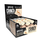 Warrior Crunch High Protein Bars | 20g Protein, Low Carb, Low Sugar, Keto Friendly | Delicious, Chewy, Crispy On The Go Snack | Box of 12 Bars (White Chocolate Blondie)